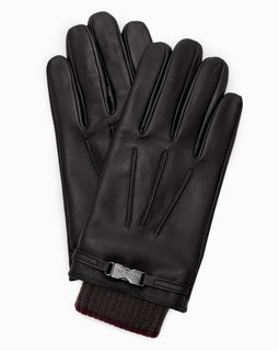 Calypso Leather Ribbed Cuff Gloves