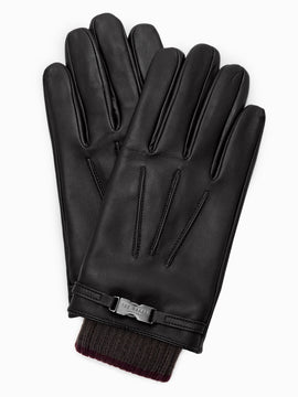 Calypso Leather Ribbed Cuff Gloves