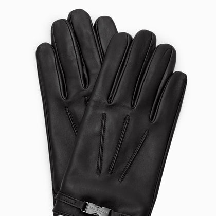 Calypso Leather Ribbed Cuff Gloves