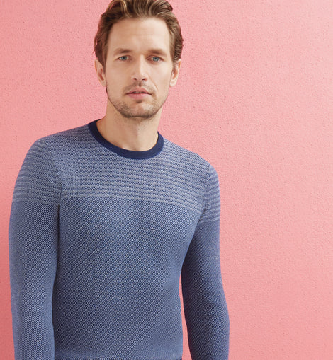 Dynamo Striped Crew Neck Jumper