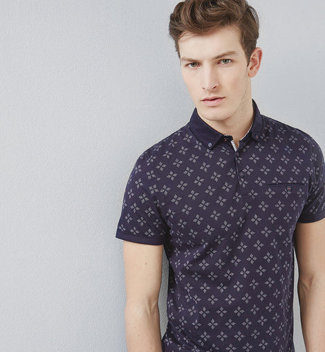 Fella Diamond Print Polo Shirt