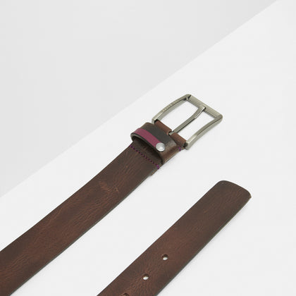 Keepsak Contrast Detail Leather Belt