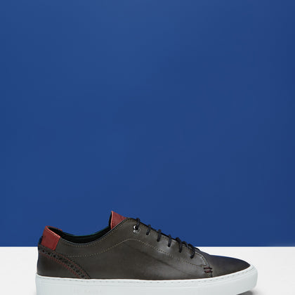 Kiing Leather Brogue Trainers