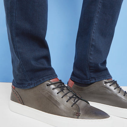 Kiing Leather Brogue Trainers