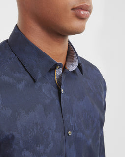 Kirkcud Floral Jacquard Cotton Shirt