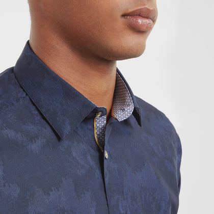 Kirkcud Floral Jacquard Cotton Shirt