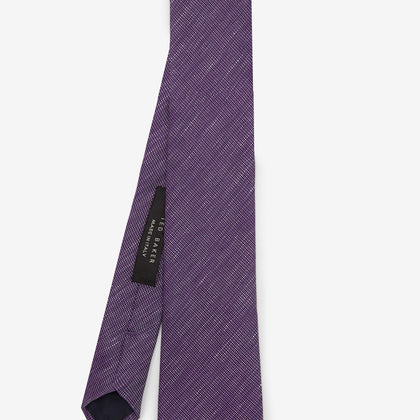 Kloude Linen And Silk-Blend Tie