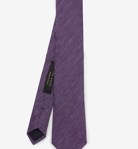Kloude Linen And Silk-Blend Tie