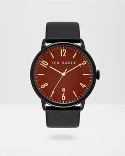 Mills Leather Strap Watch