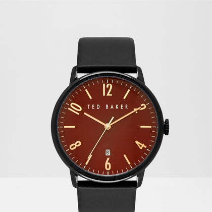 Mills Leather Strap Watch