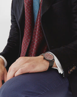 Mills Leather Strap Watch