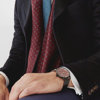 Mills Leather Strap Watch